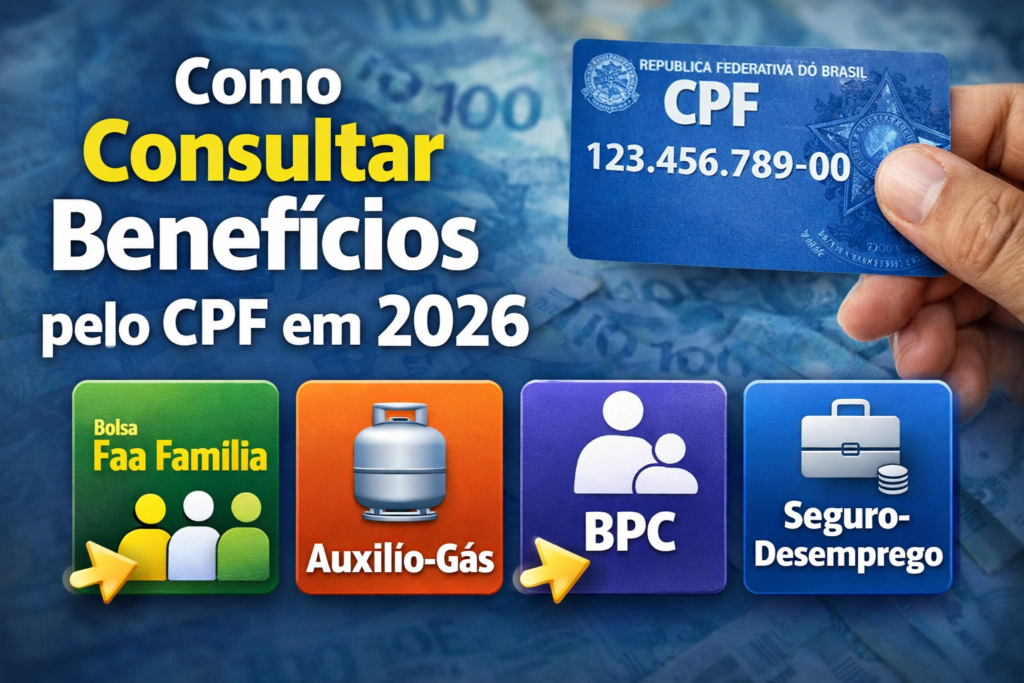 Como consultar benefícios pelo CPF em 2026 usando aplicativos como Caixa Tem e Bolsa Família