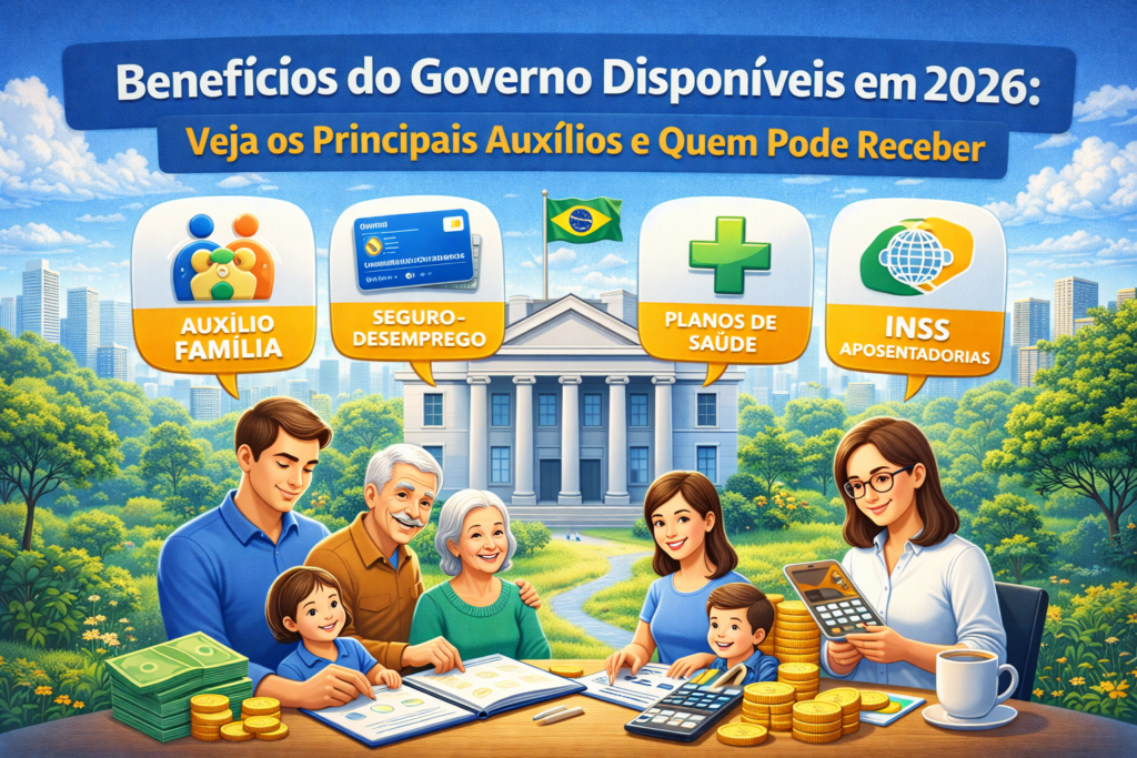 Benefícios do Governo Disponíveis em 2026: Veja os Principais Auxílios e Quem Pode Receber