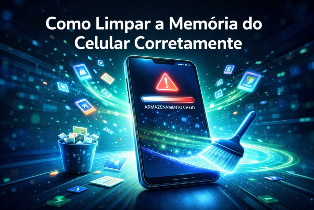 Como limpar a memória do celular corretamente com otimização de armazenamento e remoção de arquivos